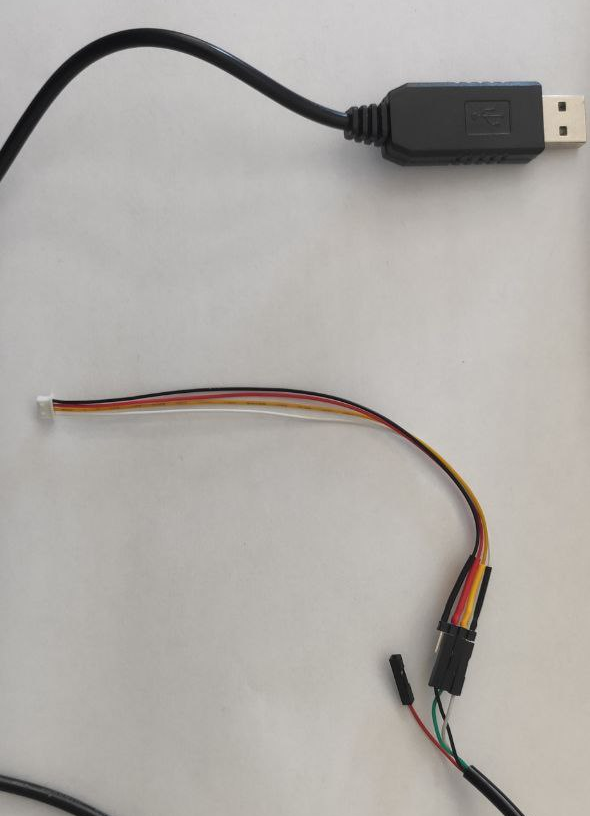 Adapter für den Anschluss der seriellen Schnittstelle: Micro JST SH 1.25mm 4Pin Kupplung und USB-Serial Konverter